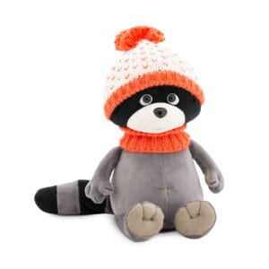 Plush Soft Toy, Denny the Raccoon: Orange Fresh (25cm)