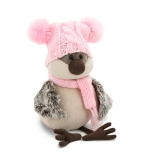 Plush Soft Toy, Grace the Sparrow: Funny Hat (20cm)
