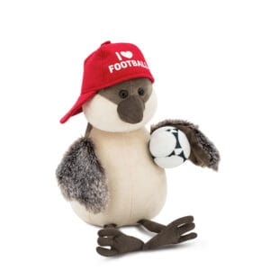 Plush Soft Toy, Chirpy the Sparrow: I Love Football (20cm)
